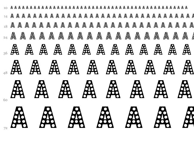Cheerful Party font waterfall